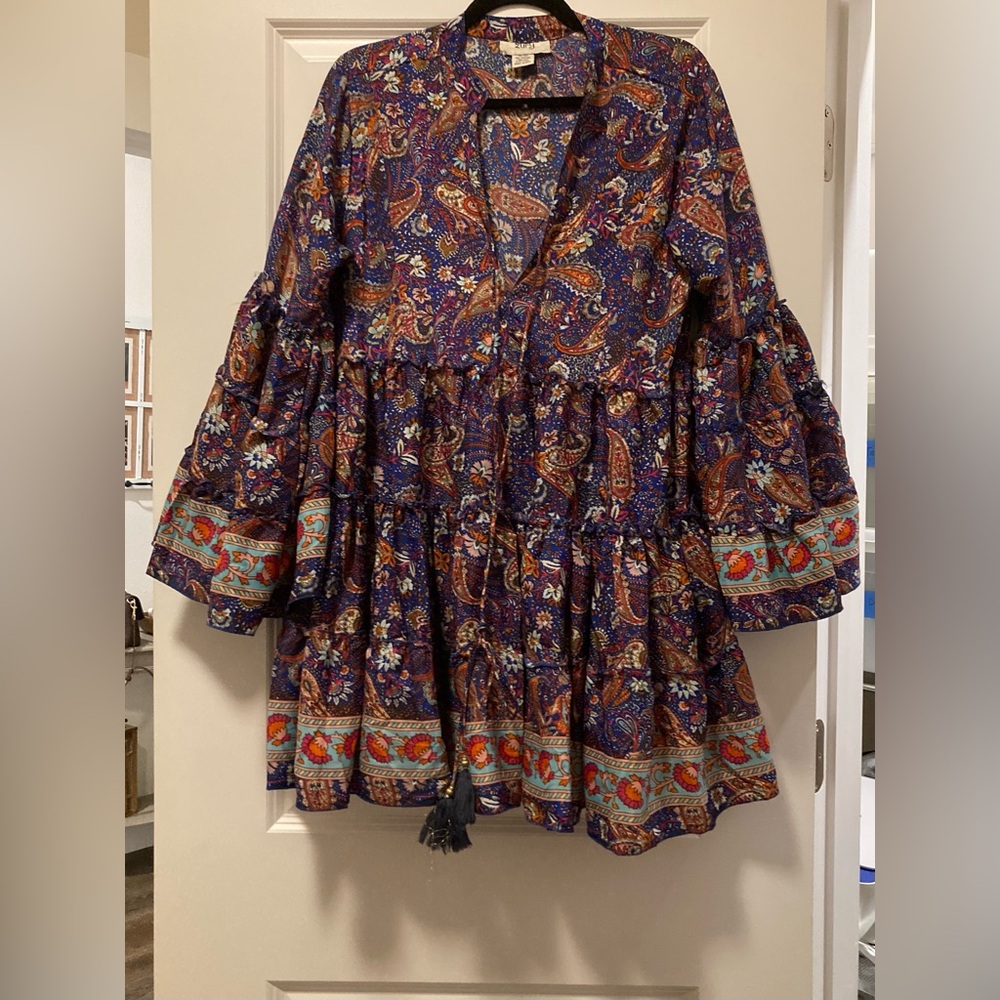 Zury Floral Paisley Mini Dress - Multicolor